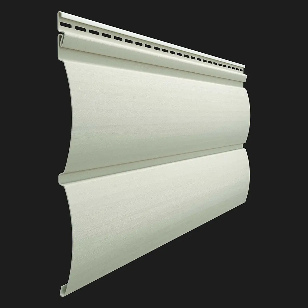 Виниловый сайдинг Docke PREMIUM D4.7T PASTEL «БлокХаус» цвет сливки