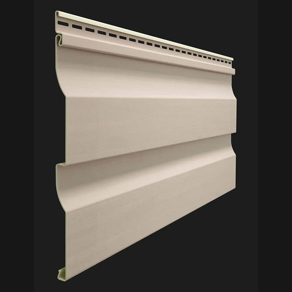 Виниловый сайдинг PREMIUM D4.5D PASTEL «Корабельный брус» цвет крем-брюле