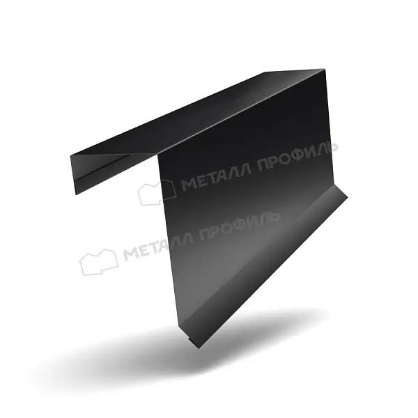 Планка торцевая кровельная FASTCLICK 65х130х2000 (PURMAN-20-9005-0.5) Планка торцевая кровельная FASTCLICK 65х130х2000 (PURMAN-20-9005-0.5)