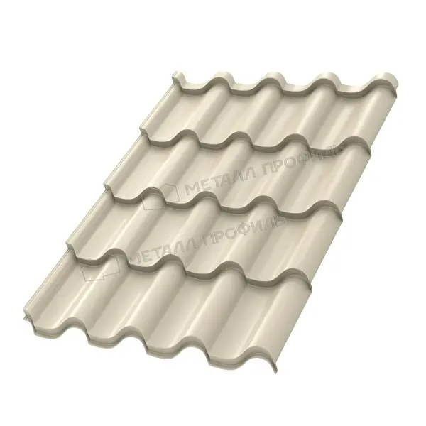 Металлочерепица МеталлПрофиль Монтерроса-XL NormanMP (ПЭ-01-1015-0.5) Металлочерепица МеталлПрофиль Монтерроса-XL NormanMP (ПЭ-01-1015-0.5)