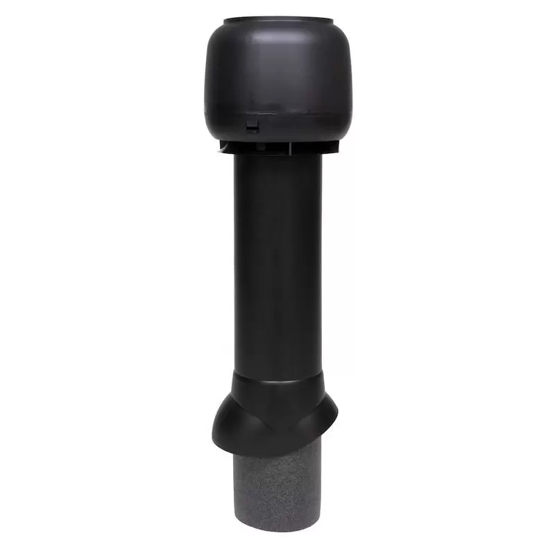 Выход вытяжки с колпаком Vilpe 125/160/700/ИЗ черный