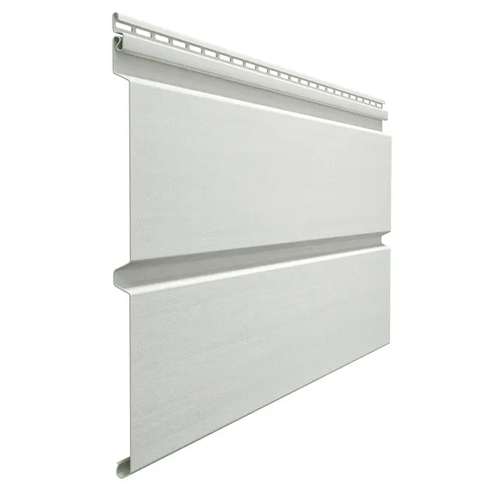 Виниловый сайдинг Docke PREMIUM D6S PASTEL «Профилированный Брус» цвет пломбир