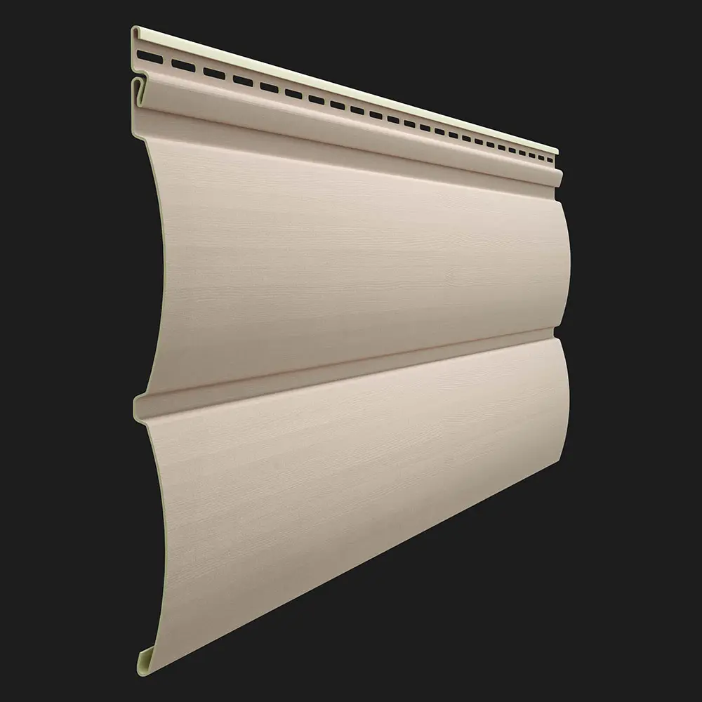 Виниловый сайдинг Docke PREMIUM D4.7T PASTEL «БлокХаус» цвет крем-брюле