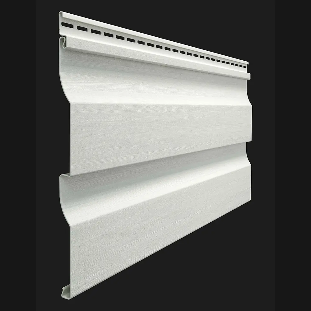 Виниловый сайдинг PREMIUM D4.5D PASTEL «Корабельный брус» цвет пломбир