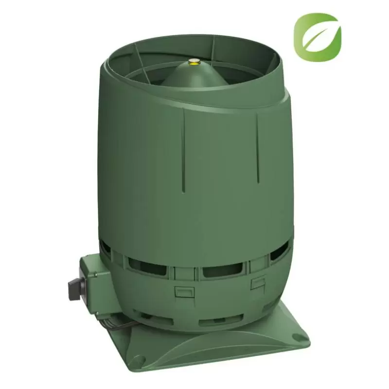 Вентилятор Vilpe Flow Eсо125S с основанием 300x300 зеленый