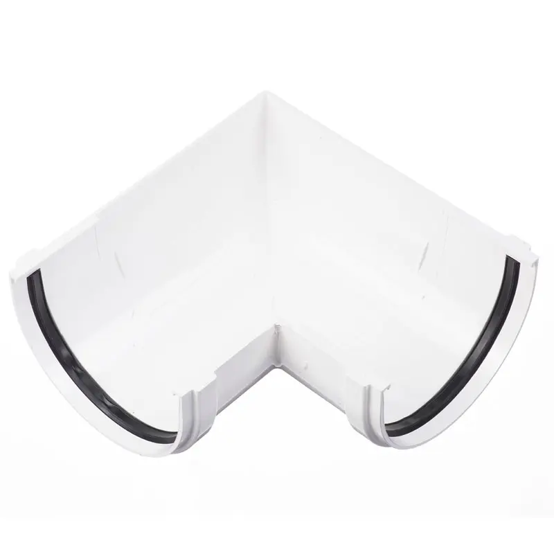 Угловой элемент желоба 90˚ Docke PREMIUM, цвет пломбир