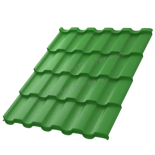 Металлочерепица МеталлПрофиль Монтекристо-M NormanMP (ПЭ-01-6018-0.5)