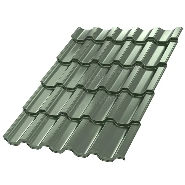 Металлочерепица МеталлПрофиль Трамонтана-XL (PURMAN-20-Tourmalin-0.5) Металлочерепица МеталлПрофиль Трамонтана-XL (PURMAN-20-Tourmalin-0.5)