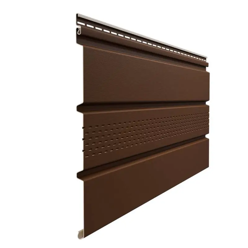 Софит PREMIUM T4 с центральной перфорацией цвет Каштан