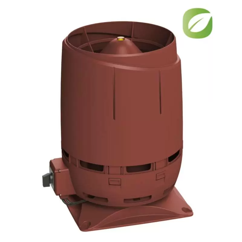 Вентилятор Vilpe Flow Eсо125S с основанием 300x300 красный