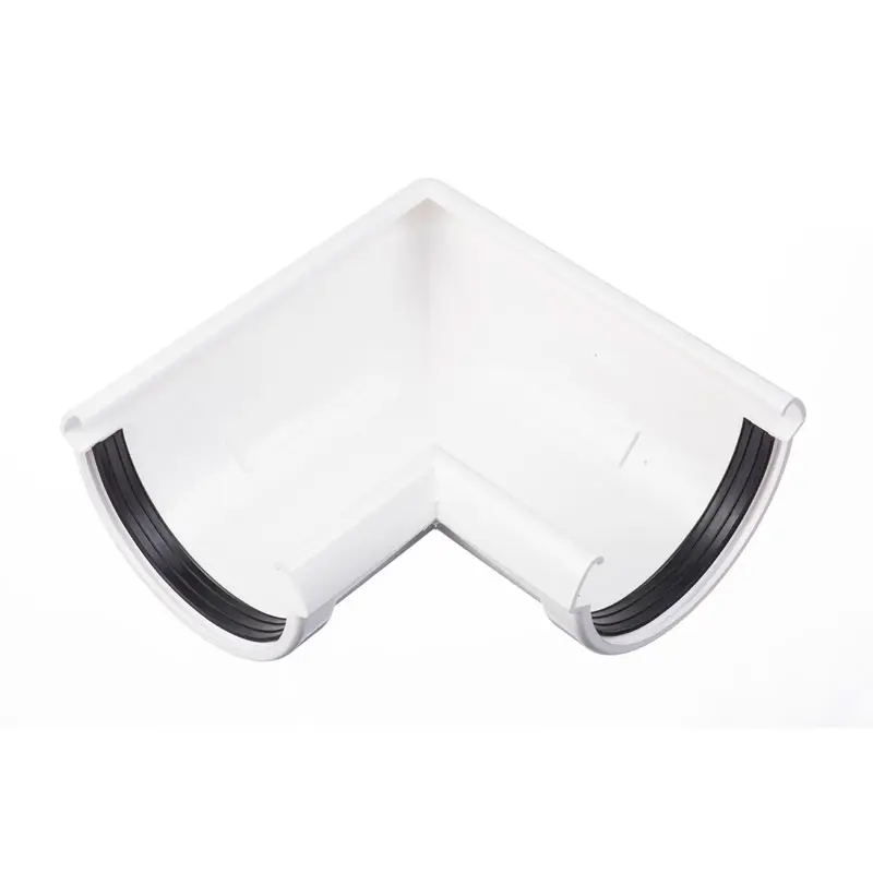 Угловой элемент желоба 90˚ Docke LUX, цвет пломбир Угловой элемент желоба 90˚ Docke LUX, цвет пломбир