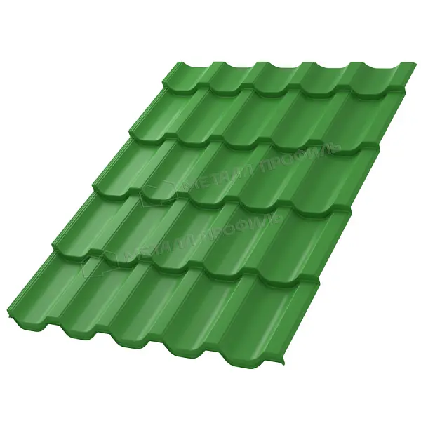 Металлочерепица МеталлПрофиль Трамонтана-ML NormanMP (ПЭ-01-6018-0.5) Металлочерепица МеталлПрофиль Трамонтана-ML NormanMP (ПЭ-01-6018-0.5)