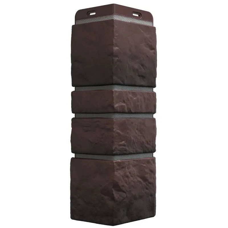 Угол наружный для фасадных панелей Docke Premium, Burg, Земляной