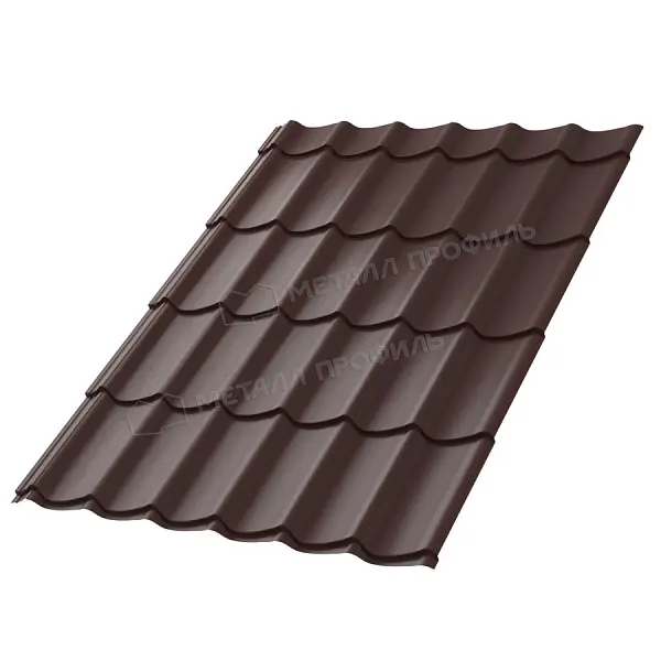 Металлочерепица МеталлПрофиль Ламонтерра X (PURETAN-20-RR32-0.5)