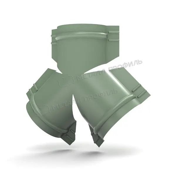 Y-образный тройник для круглого конька R110 NormanMP (ПЭ-01-6019-0.5) Y-образный тройник для круглого конька R110 NormanMP (ПЭ-01-6019-0.5)