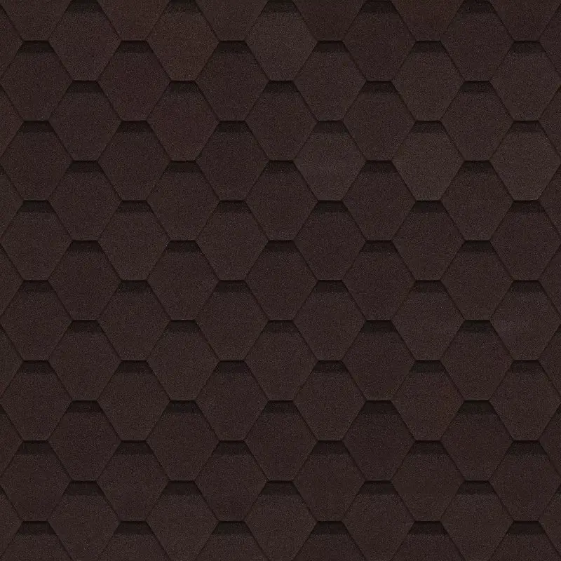 Гибкая черепица ТЕХНОНИКОЛЬ SHINGLAS Сальса Каштан