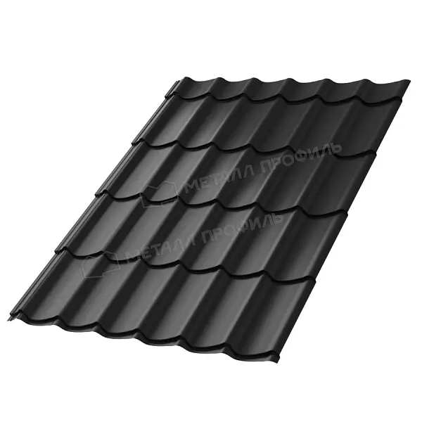 Металлочерепица МеталлПрофиль Ламонтерра X (PURMAN-20-9005-0.5)