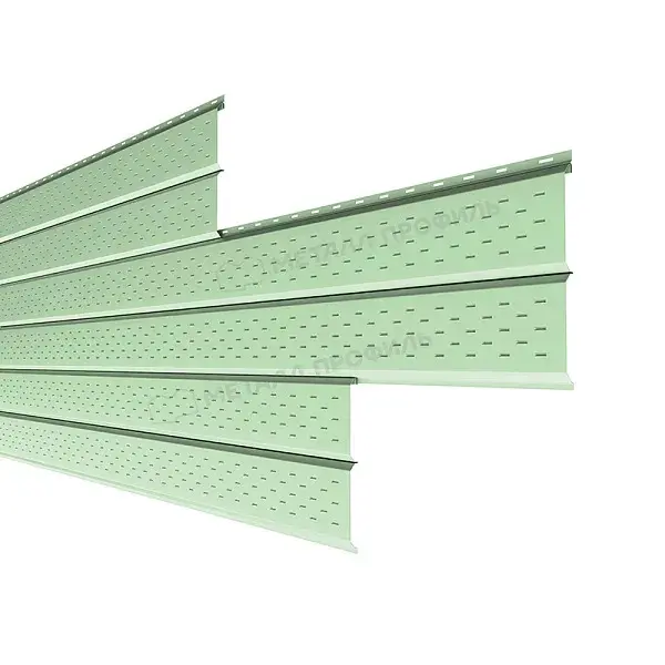 Софит МеталлПрофиль перфор. Lбрус-XL-14х335 NormanMP (ПЭ-01-6019-0.5)