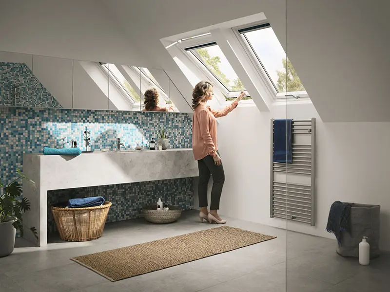 Velux WhiteLine Дизайн GLU 0061В - ручка снизу