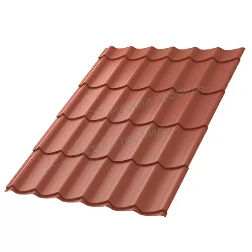 Металлочерепица МеталлПрофиль Ламонтерра-XL (PURETAN-20-RR750-0.5)