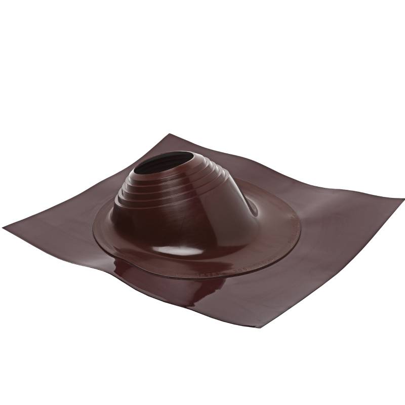 Проходной элемент MF угловой №3.1 (280-460мм) +240 силиконовый (металлический окрашенный фланец) коричневый