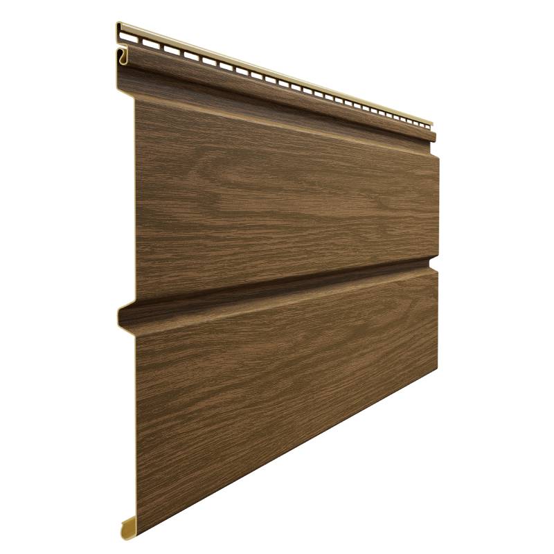 Сайдинг Docke LUX под дерево, Монреаль Брус D6S, миндаль