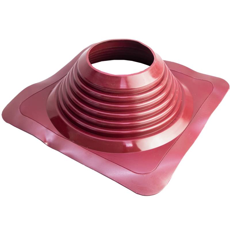 Проходной элемент MF CN прямой №8 (180-330мм) +240 силиконовый (окрашенный фланец) красный