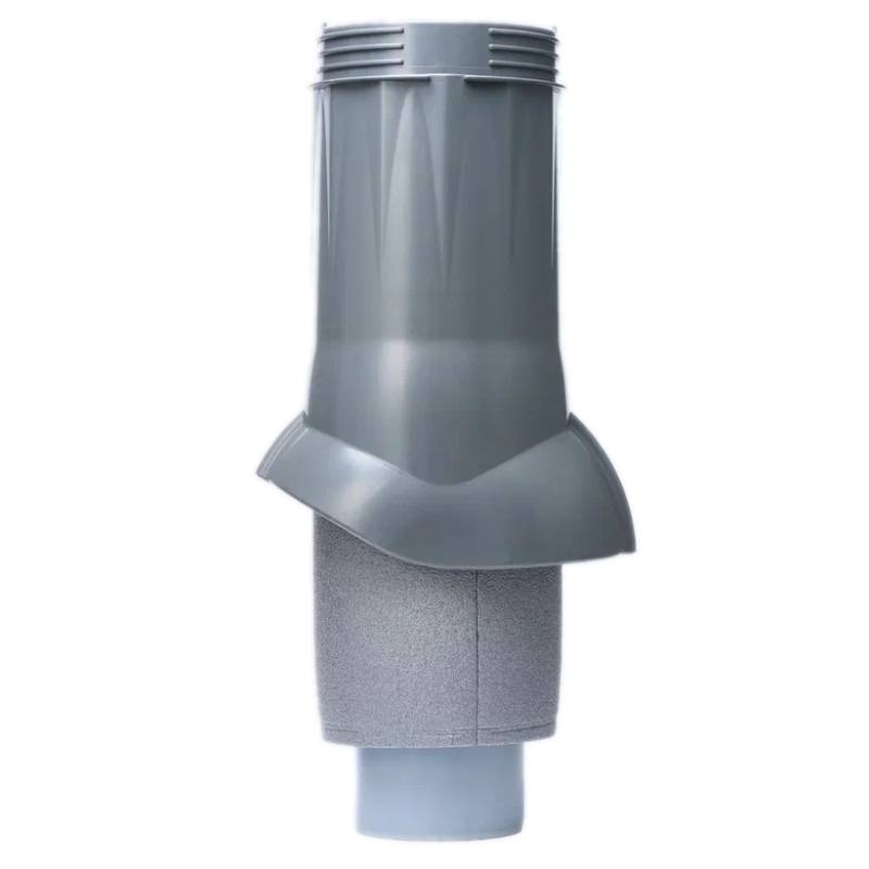 Выход вентиляционный канализации Gervent изолированный 110/160мм серый графит