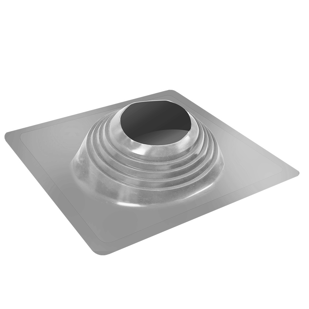 Проходной элемент MF CN угловой №5 (200-275мм) +240 силиконовый (металлический окрашенный фланец) серебро