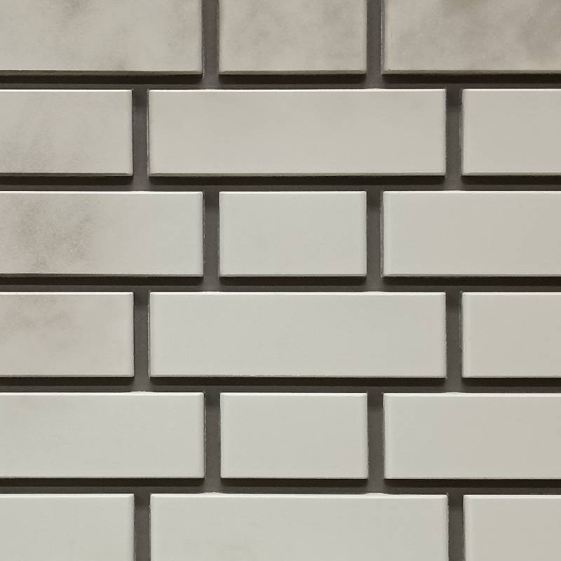 Панели FINEBER Кирпич клинкерный 3D, Бело-коричневый