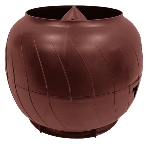 Дефлектор статический (колпак) Gervent 160 мм бордовый