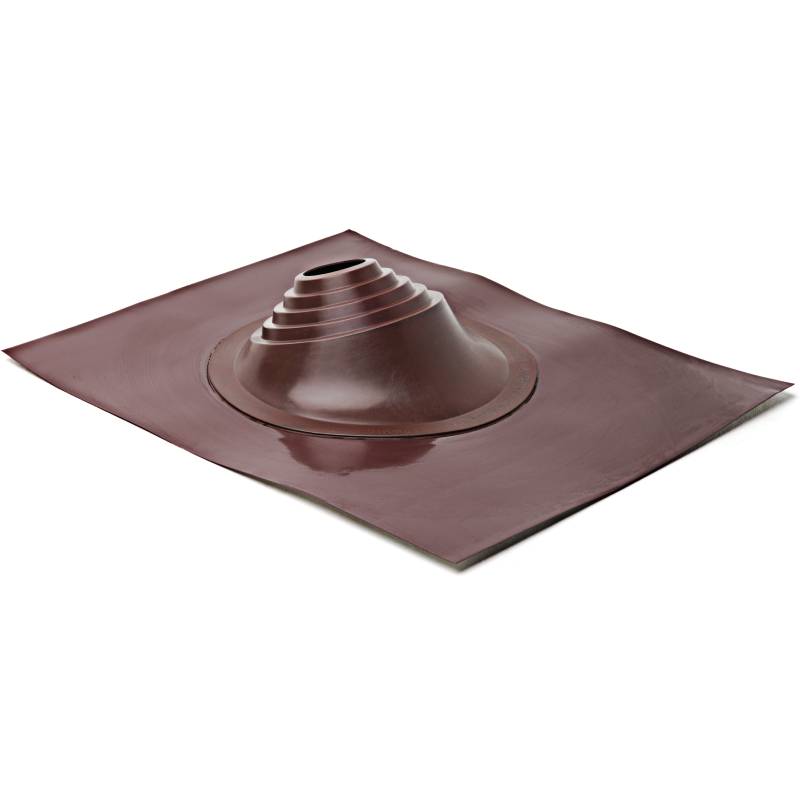 Проходной элемент MF угловой №1 (75-200мм) +185 EPDM (металлический окрашенный фланец) коричневый