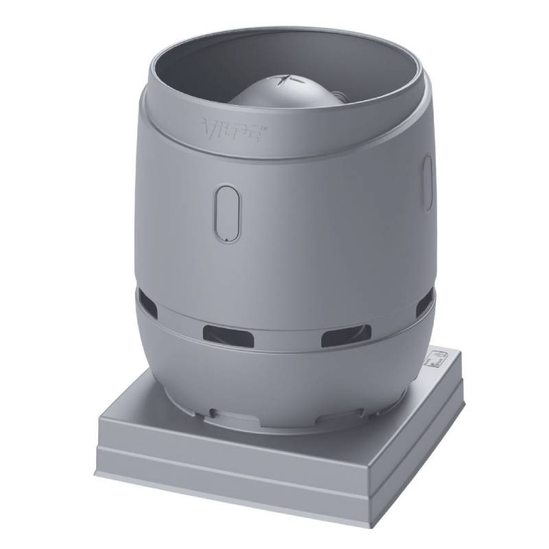 Выход вентиляционный Vilpe Flow 400S 2XL с основанием 724x724 серебристо-серый