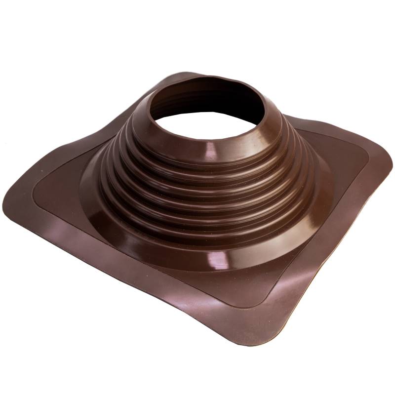 Проходной элемент MF CN прямой №8 (180-330мм) +240 силиконовый (окрашенный фланец) коричневый