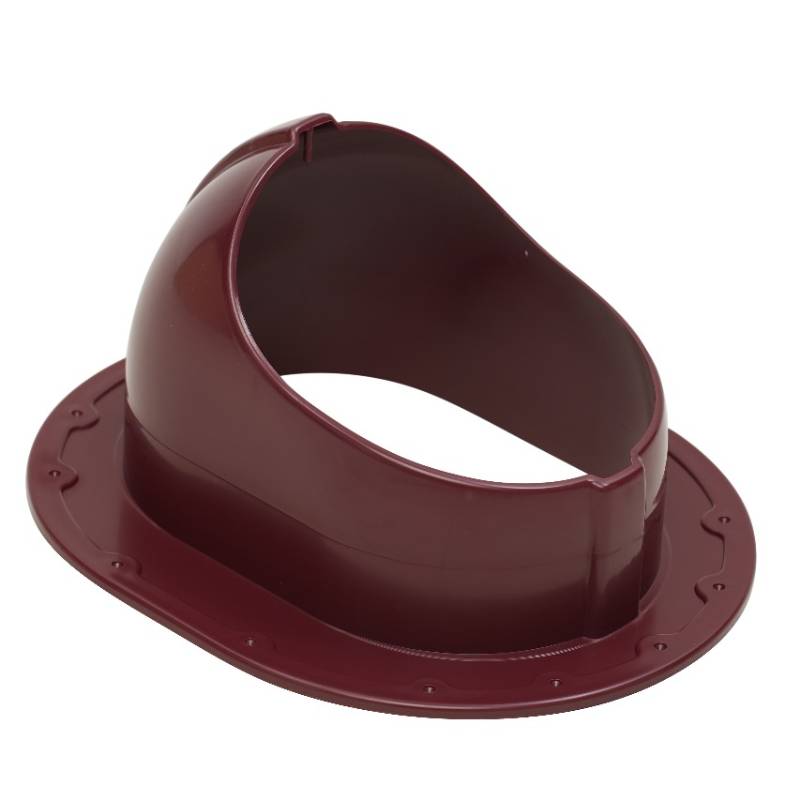 Элемент проходной Gervent для фальцевой кровли и гибкой черепицы бордовый