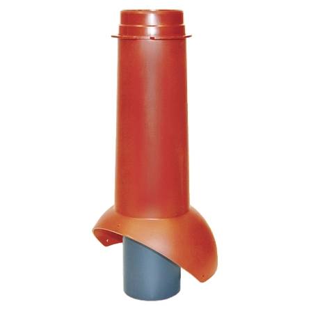 Выход канализации Krovent Pipe-VT 110 изолированный красный