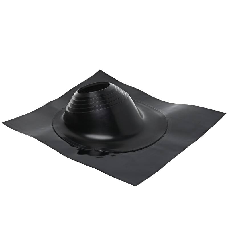 Проходной элемент MF угловой №2 (180-280мм) +240 силиконовый (металлический окрашенный фланец) черный