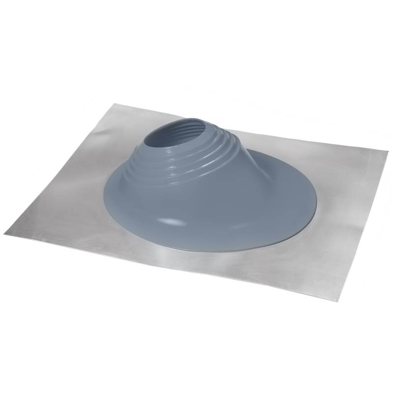 Проходной элемент MF угловой №2 (180-280 мм) +240 силиконовый (металлический неокрашенный фланец) серый