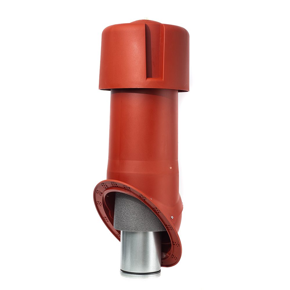 Комплект кровельного выхода вентиляции Krovent Seam 125is, красный