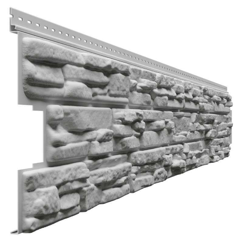 Сайдинг Docke LUX под камень, Rocky, табачный