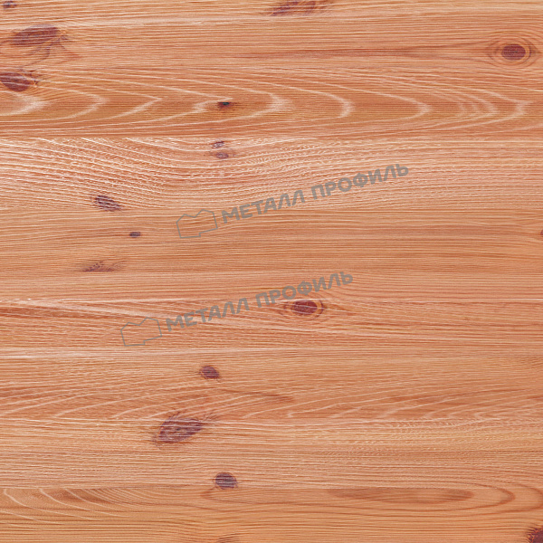 Штакетник металлический МП ELLIPSE-T 19х126 (ECOSTEEL_T-12-Золотой Орех-0.45)