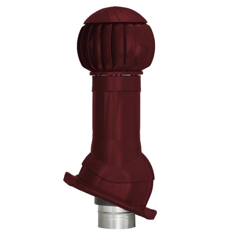 Комплект вентиляции Gervent для кровли Профнастил-20 125/160 бордовый Комплект вентиляции Gervent для кровли Профнастил-20 125/160 бордовый