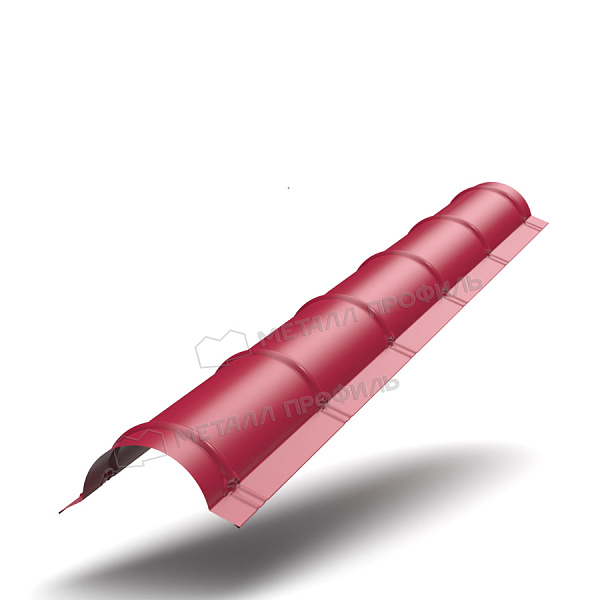 Планка конька круглого R110х2000 (ПЭ-01-3005-0.45) Планка конька круглого R110х2000 (ПЭ-01-3005-0.45)