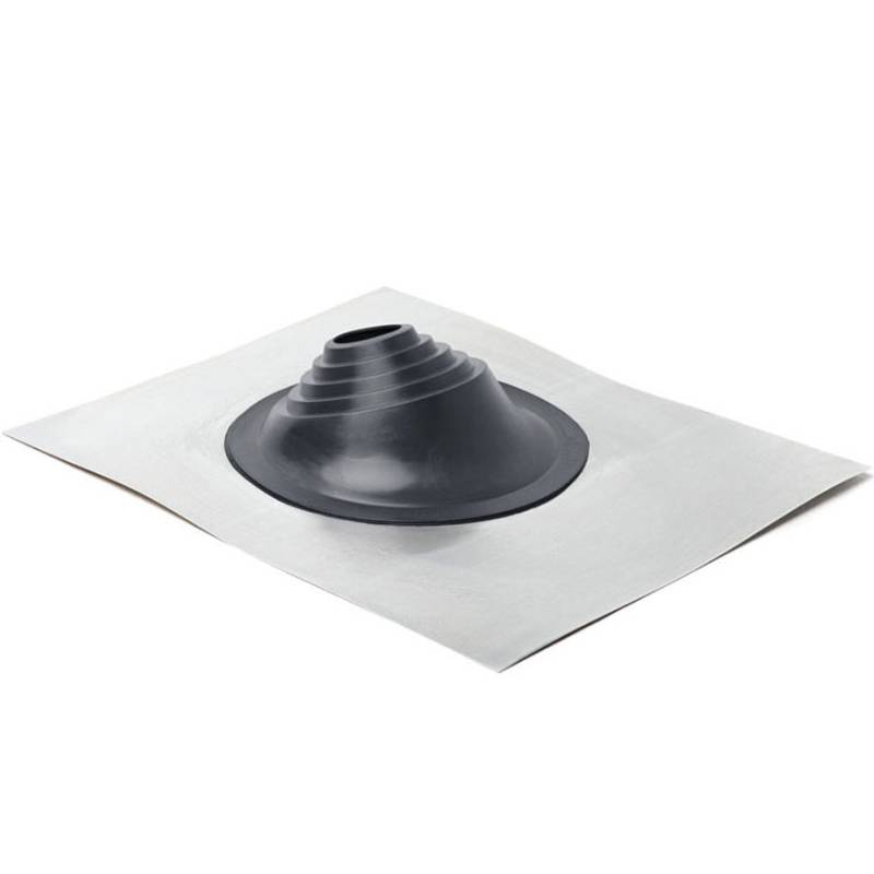 Проходной элемент MF угловой №1 (75-200мм) +185 EPDM (металлический неокрашенный фланец) темно-серый