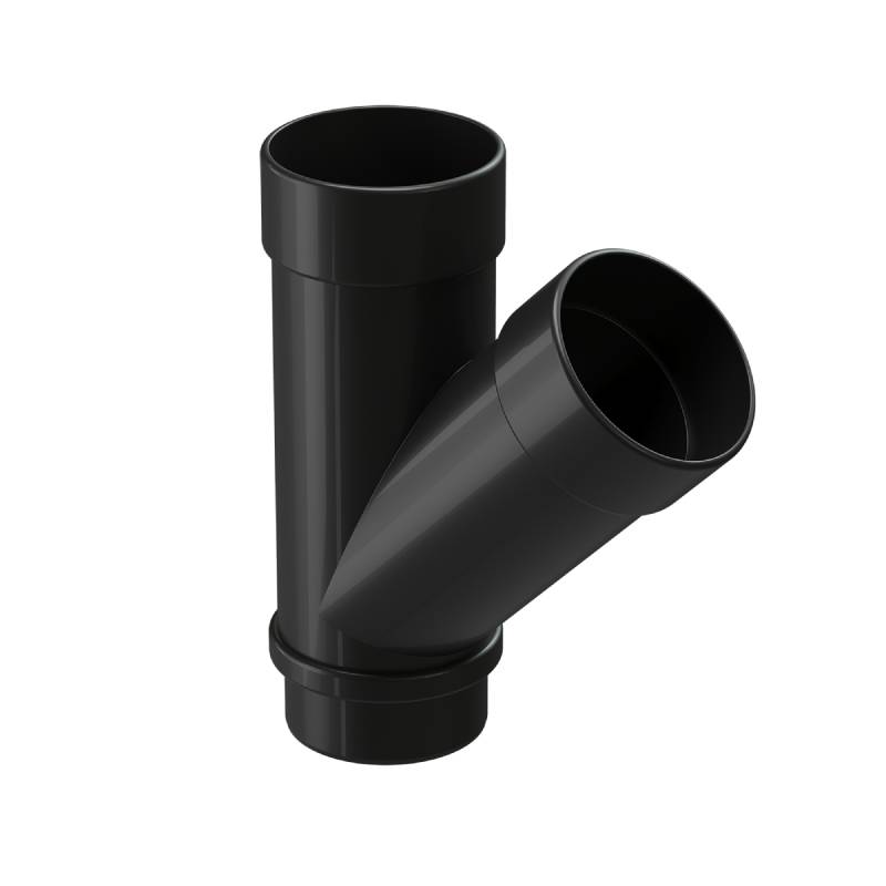 Тройник 45˚ Docke LUX, цвет карбон