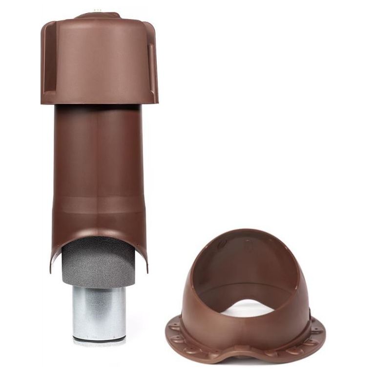 Комплект Krovent Wave 125 изолированный коричневый Комплект Krovent Wave 125 изолированный коричневый