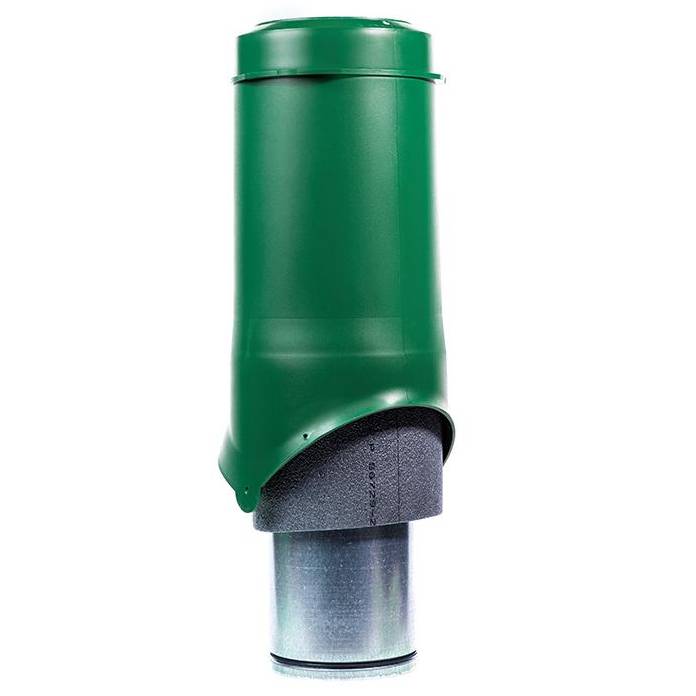 Выход вентиляции Krovent Pipe-VT 150/700 изолированный зеленый