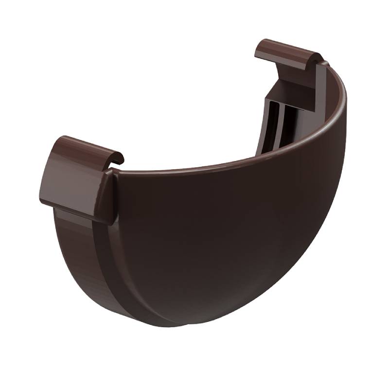Заглушка желоба Docke LUX, цвет шоколад