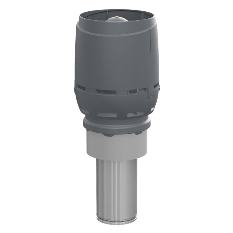 Вентиляционный выход изолированный Vilpe 200C/ИЗ/450 FLOW XL, серый