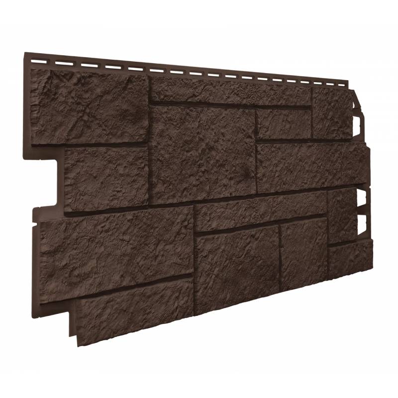 Фасадные панели ОПТИМА, Песчаник, Темно-коричневый Фасадные панели ОПТИМА, Песчаник, Темно-коричневый